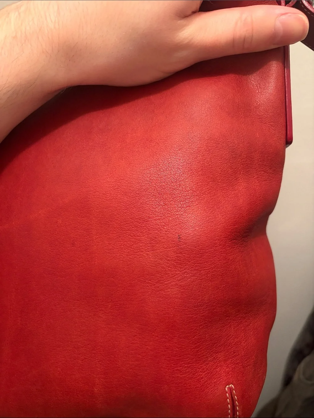 Coach Red Legacy SoHo Bucket Bag